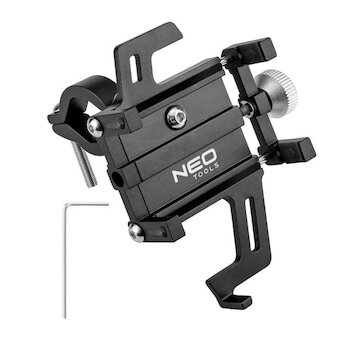 NEO Hliníkový držiak telefónu (mobilu) 55-95mm na bicykel, motocykel, kočík, kolobežku