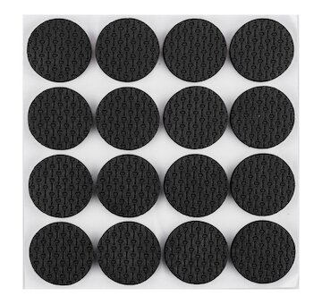 NEO Samolepiace okrúhle penové podložky, čierne 28 mm, 16 ks.