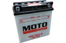 MOTO START Motobatéria Yumicron 12V 5Ah 65A (121x61x131mm) 0,36l T6 